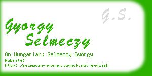 gyorgy selmeczy business card